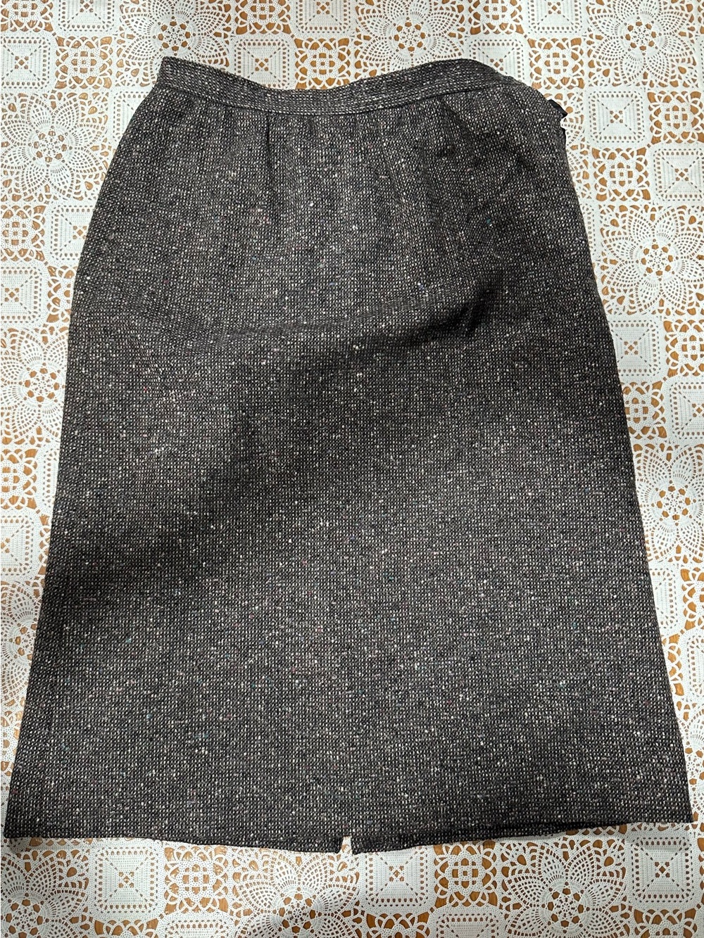 Vintage Pendleton 100% Virgin Wool Tweed Midi Skirt USA Size 12